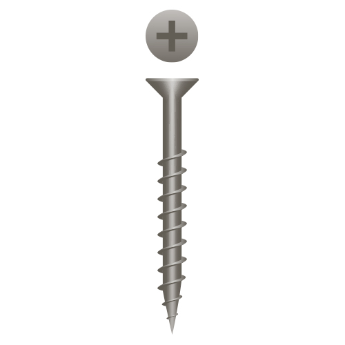 Strong-Point 826L - Phillips Flat Head Particle Board Screws, Plain and ...